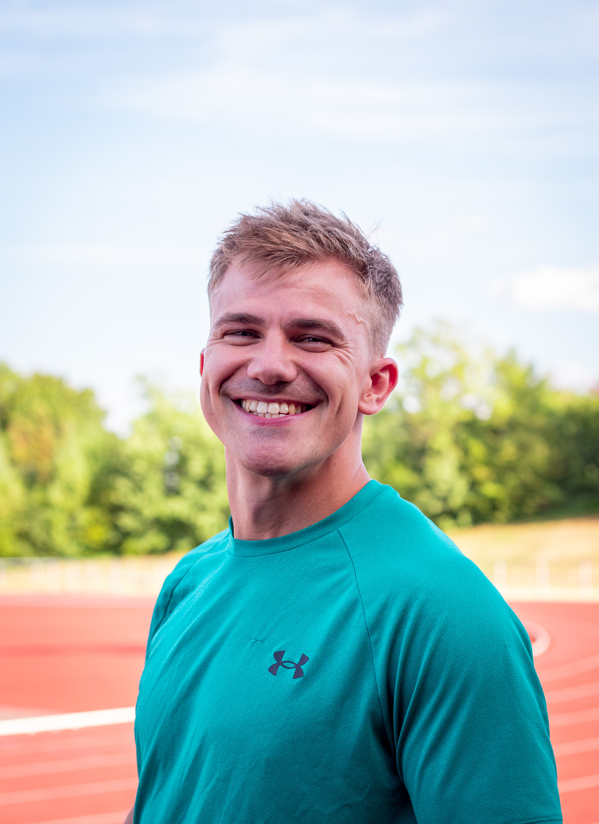 British sprinter training at Lee Valley Athletics Centre London